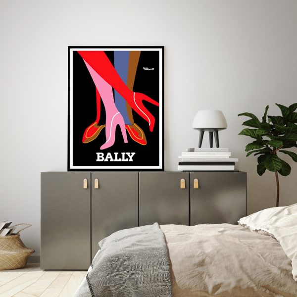 Wall Art - Bally shoes by Bernard Villemot - Canvas Prints-Poster Prints - Image 2