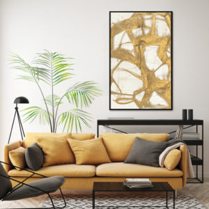 Wall Art - Gold Flow I- Canvas Prints-Poster Prints