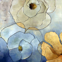 Wall Art - Abstract Blue Gold (2 sets)- Canvas Prints-Poster Prints - Image 7