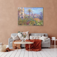 Wall Art - Villas at Bordighera By Monet - Canvas Prints-Poster Prints - Image 2