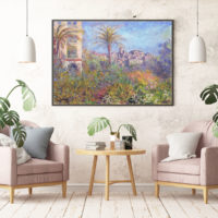Wall Art - Villas at Bordighera By Monet - Canvas Prints-Poster Prints