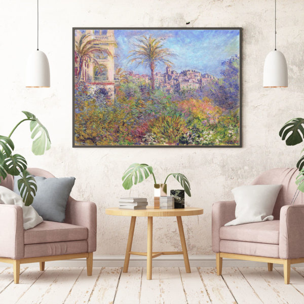 Wall Art - Villas at Bordighera By Monet - Canvas Prints-Poster Prints