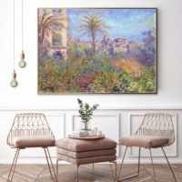 Wall Art - Villas at Bordighera By Monet - Canvas Prints-Poster Prints - Image 3