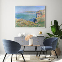 Wall Art - Cliff at Grainval By Monet - Canvas Prints-Poster Prints - Image 2