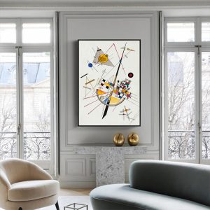 Wall Art - Delicate Tension By Wassily Kandinsky - Canvas Prints-Poster Prints