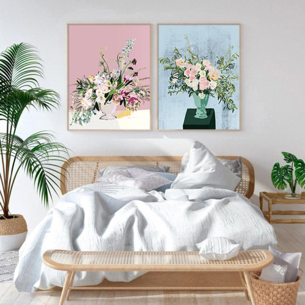 Wall art - Floral 2 sets- Canvas Prints- Poster Prints - Image 2