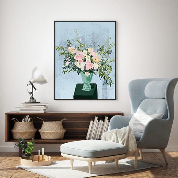 Wall art - Floral 2 sets- Canvas Prints- Poster Prints - Image 3