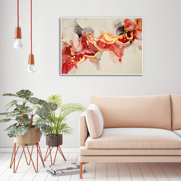 Wall art - Abstract Red  - Canvas Prints - Poster Prints