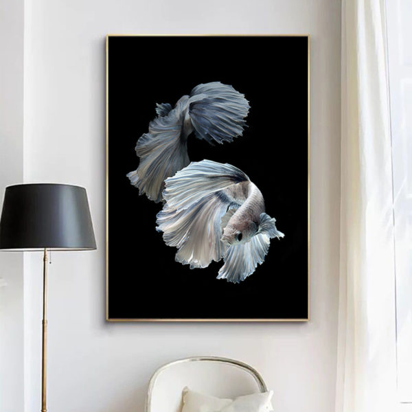 Wall Art - Siamese Fighting Fish - Canvas Prints-Poster Prints - Image 2