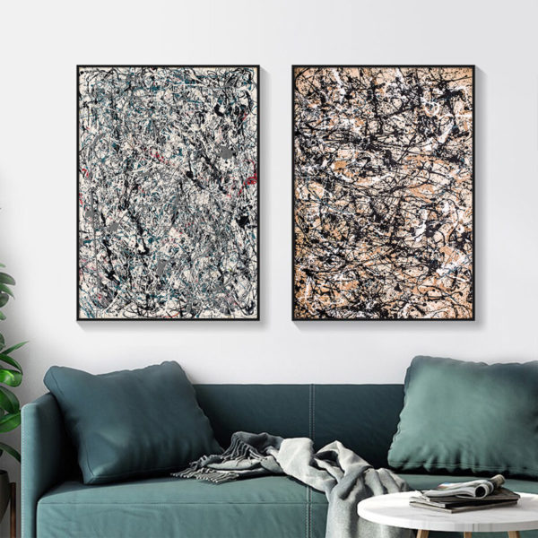 Wall art - Abstract Line 2 sets- Canvas Prints- Poster Prints - Image 2