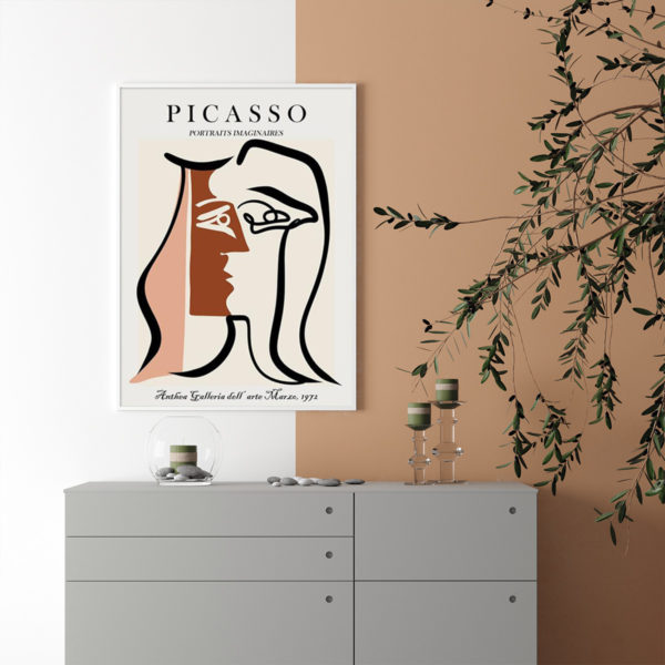 Wall Art - Faces By Picasso - Canvas Prints-Poster Prints