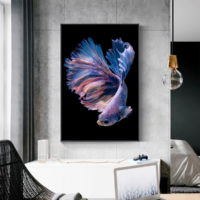 Wall Art - Siamese Fighting Fish II - Canvas Prints-Poster Prints - Image 2