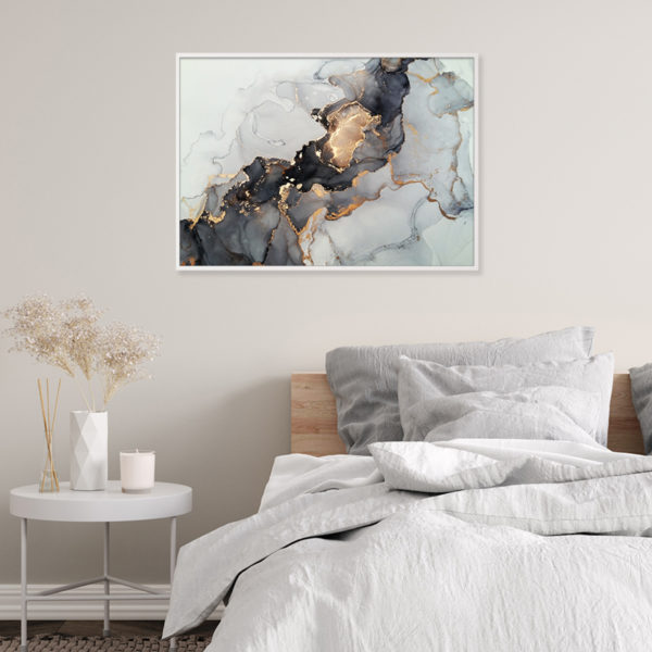 Wall art - Abstract Black And Gold - Canvas Prints - Poster Prints