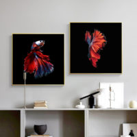 Wall Art - Siamese Fighting Fish (2 sets)- Canvas Prints-Poster Prints
