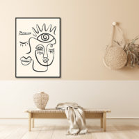 Wall Art - Line Art By Pablo Picasso - Canvas Prints-Poster Prints