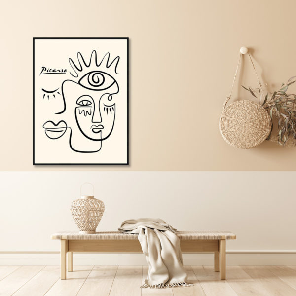 Wall Art - Line Art By Pablo Picasso - Canvas Prints-Poster Prints