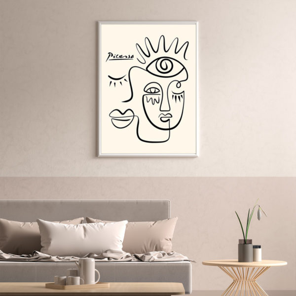 Wall Art - Line Art By Pablo Picasso - Canvas Prints-Poster Prints - Image 2