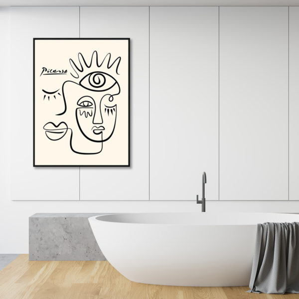 Wall Art - Line Art By Pablo Picasso - Canvas Prints-Poster Prints - Image 3
