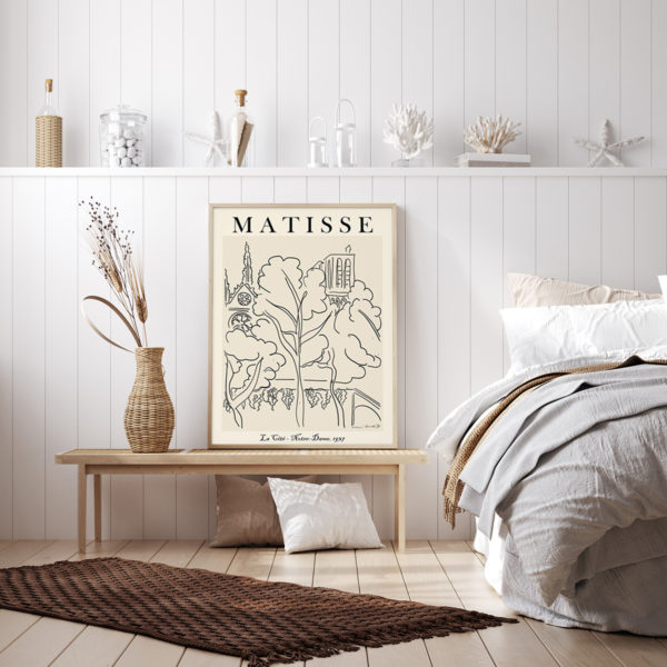 Wall Art - Line Art By Henri Matisse - Canvas Prints-Poster Prints