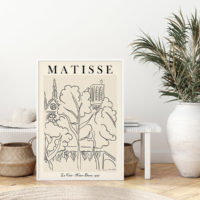 Wall Art - Line Art By Henri Matisse - Canvas Prints-Poster Prints - Image 2