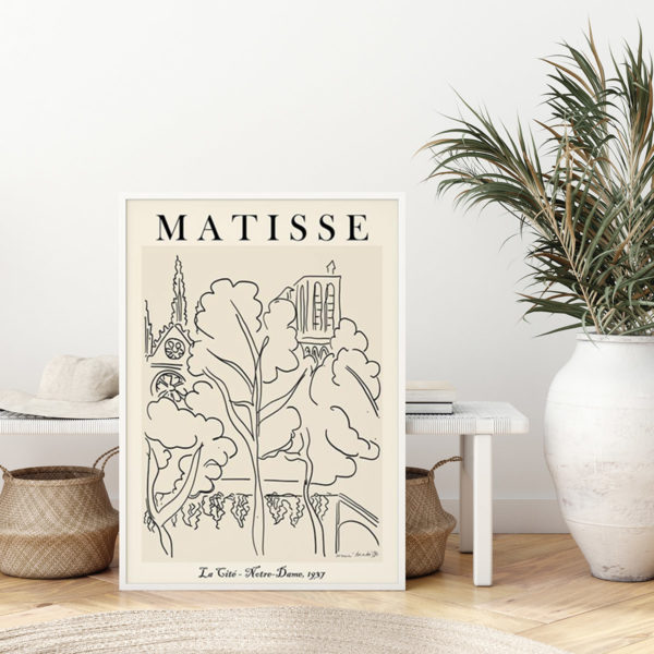 Wall Art - Line Art By Henri Matisse - Canvas Prints-Poster Prints - Image 2