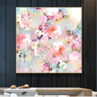 Wall Art - Romantic Pink Watercolor Chic Floral - Canvas Prints-Poster Prints - Image 4
