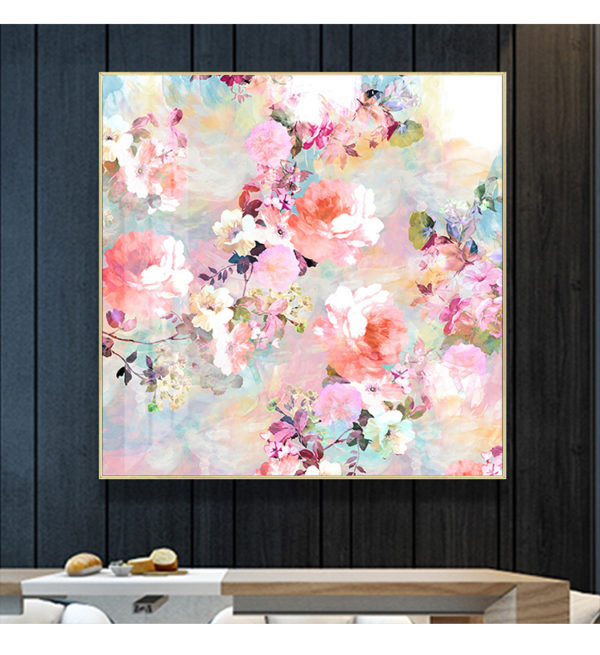Wall Art - Romantic Pink Watercolor Chic Floral - Canvas Prints-Poster Prints - Image 4