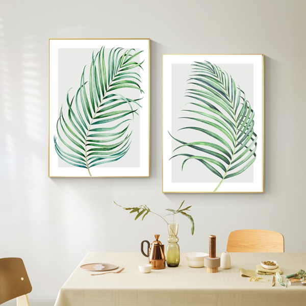 Wall art - Watercolour Palm 2 sets- Canvas Prints- Poster Prints - Image 2