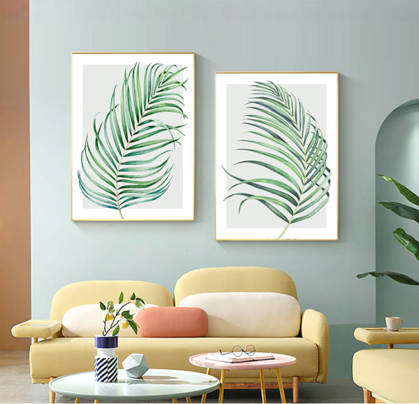 Wall art - Watercolour Palm 2 sets- Canvas Prints- Poster Prints - Image 3