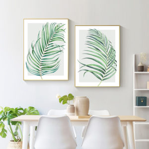 Wall art - Watercolour Palm 2 sets- Canvas Prints- Poster Prints