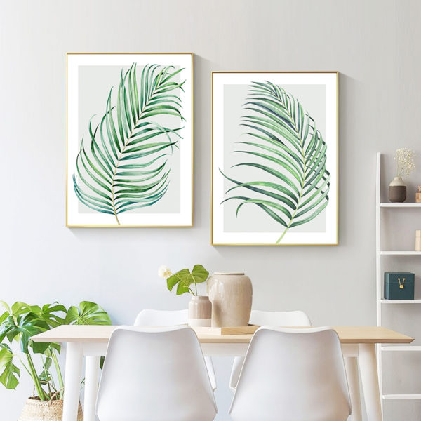 Wall art - Watercolour Palm 2 sets- Canvas Prints- Poster Prints