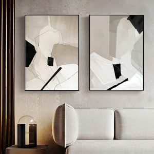 Wall art - Modern Abstract 2 sets- Canvas Prints- Poster Prints