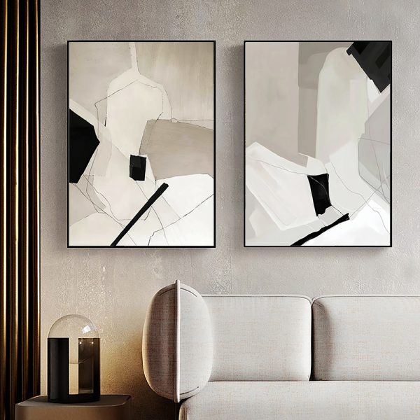 Wall art - Modern Abstract 2 sets- Canvas Prints- Poster Prints