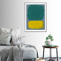 Wall Art - Green Yellow By Mark Rothko - Canvas Prints-Poster Prints - Image 2