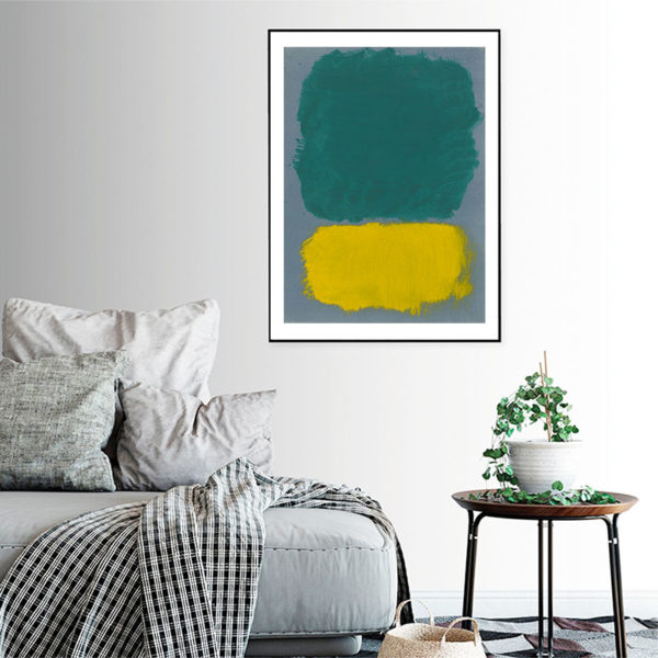 Wall Art - Green Yellow By Mark Rothko - Canvas Prints-Poster Prints - Image 2