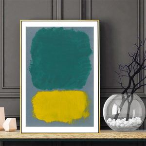 Wall Art - Green Yellow By Mark Rothko - Canvas Prints-Poster Prints