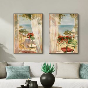 Wall art - Flowers Painting Style 2 sets- Canvas Prints- Poster Prints