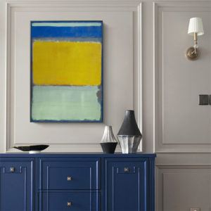 Wall Art - Blue Yellow Green By Mark Rothko - Canvas Prints-Poster Prints