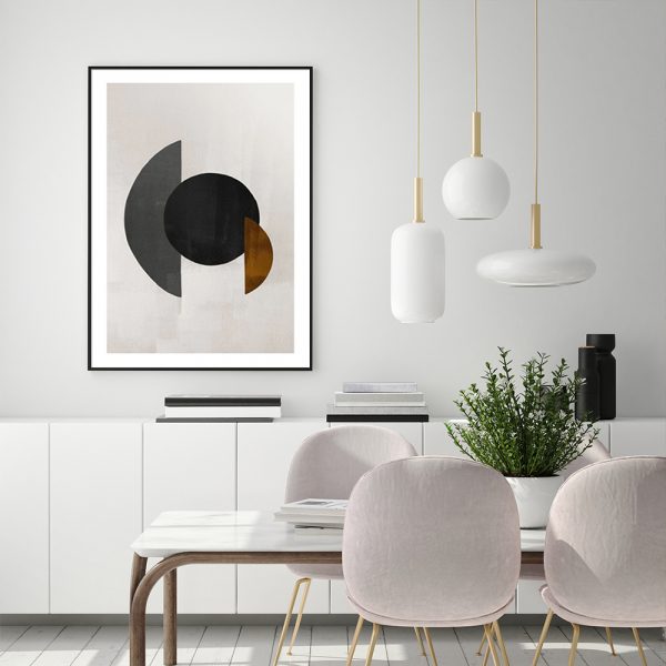Wall Art - Abstract Circle III - Canvas Prints-Poster Prints - Image 2