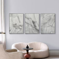 Wall Art  - Abstract Grey 3 sets - Poster Prints -Canvas Prints