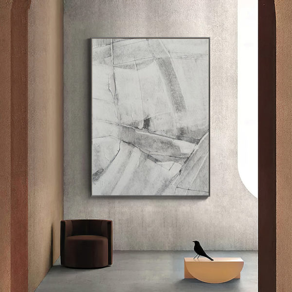 Wall Art  - Abstract Grey 3 sets - Poster Prints -Canvas Prints - Image 3