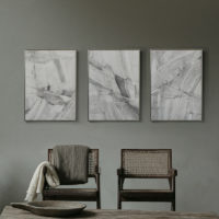 Wall Art  - Abstract Grey 3 sets - Poster Prints -Canvas Prints - Image 2