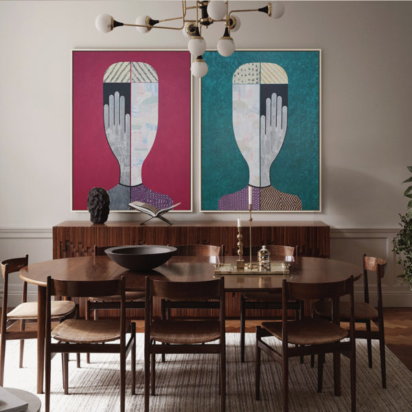 Wall art - Abstract Man And Woman - Canvas Prints- Poster Prints