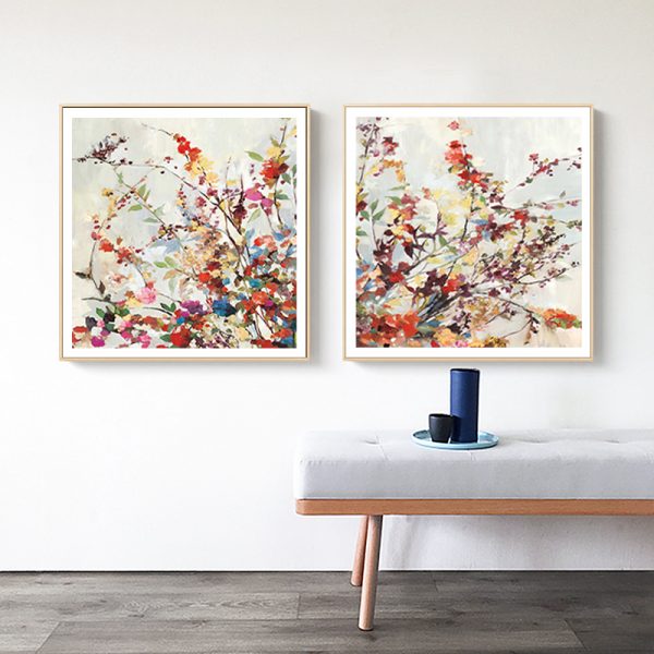 Wall Art Prints - Coming Spring Square Size 2 sets - Canvas Prints-Poster Prints - Image 3