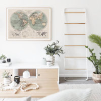 Wall Art - Map Of The World - Canvas Prints-Poster Prints - Image 2