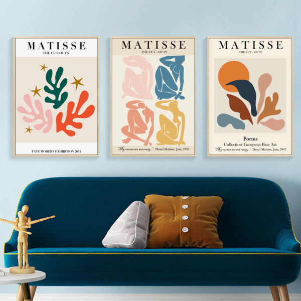 Wall Art  - Matisse Wall Art 3 sets - Poster Prints -Canvas Prints