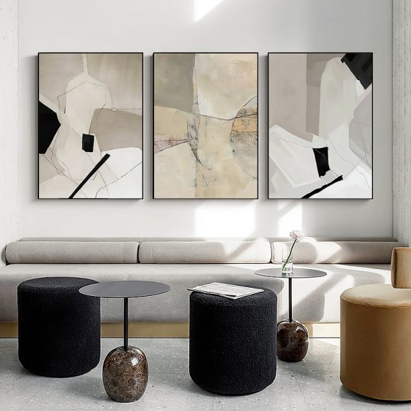 Wall Art  - Modern Abstract 3 sets - Poster Prints -Canvas Prints