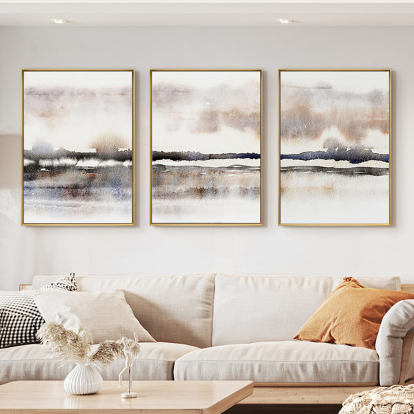 Wall Art  - Watercolor Sea And Sky 3 sets - Poster Prints -Canvas Prints