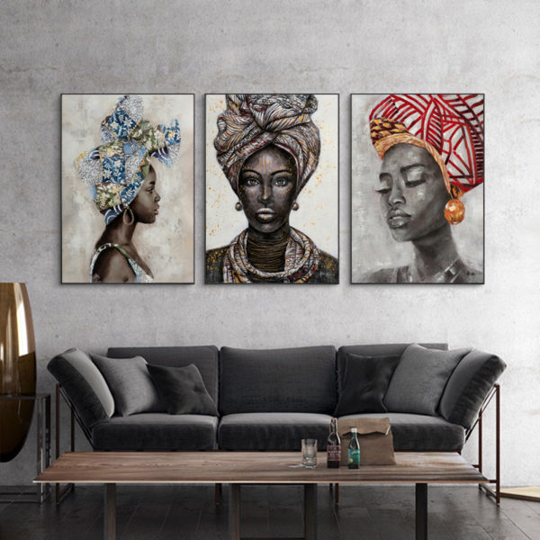 Wall Art  - African women 3 sets II - Poster Prints -Canvas Prints