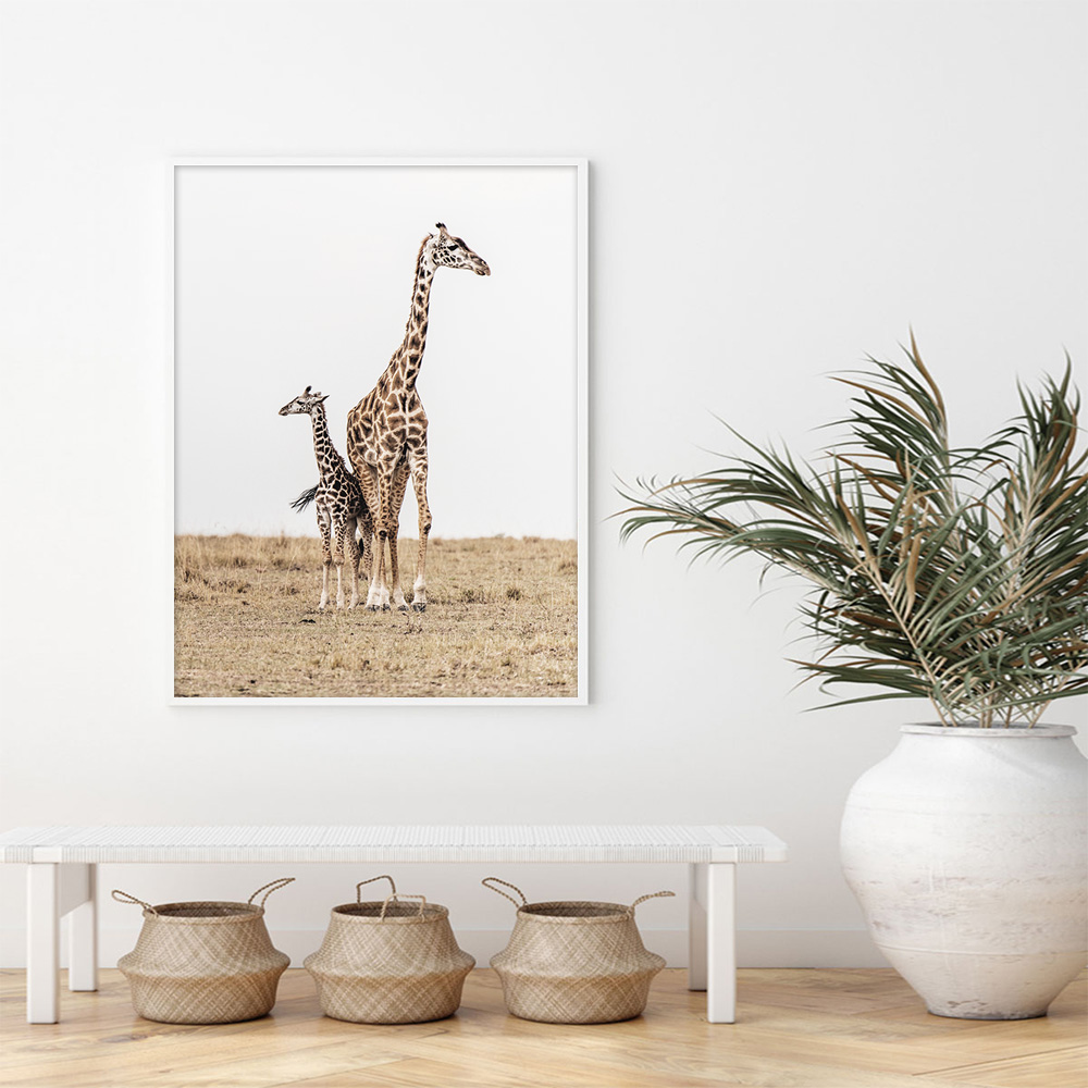 Wall Art – Giraffes – Canvas Prints-Poster Prints - Art Prints ...